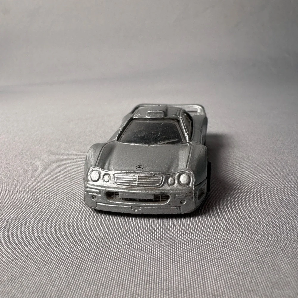 Maisto Mercedes CLK-GTR Street Version Diecast Car Silver AMG 1/64 Scale Toy